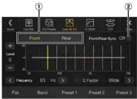 ALPINE X110 - Adjust the Dual HD EQ to your preference. - 1