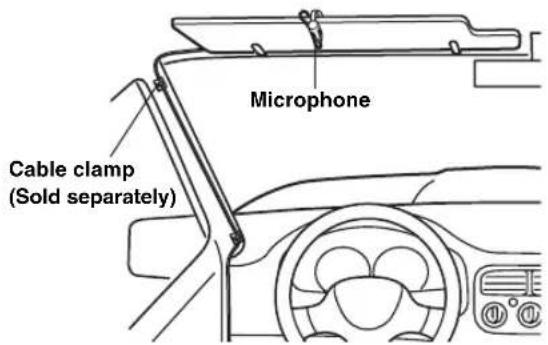ALPINE INE-W940S - Mounting the Microphone. - 1