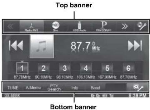 ALPINE INE-W940S - Top banner and Bottom banner Fade Out Setting - 1