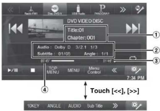 ALPINE INE-W940S - ■ Display example for DVD Video main screen - 1