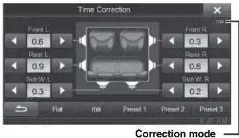ALPINE INE-W940S - Adjusting the Time Correction (TCR) - 1