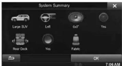 ALPINE INE-W940S - Check the settings and touch [OK]. - 1