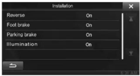 ALPINE INE-W940S - Setting item: Installation - 1