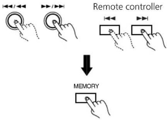ONKYO C-707CHX - Press the DISC button once or more to select "DISC 1". - 7