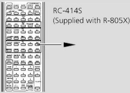 RC-414S (Supplied with R-805X)