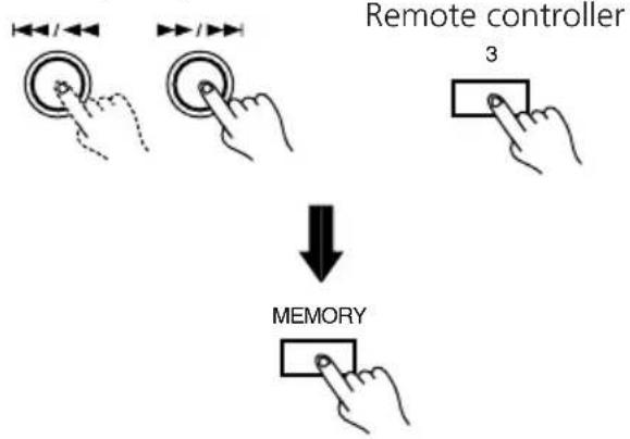 ONKYO C-707CHX - Press the DISC button once or more to select "DISC 1". - 3