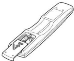 ONKYO L-MS30 - Inserting the Batteries Pointing the remote controller in the - 3
