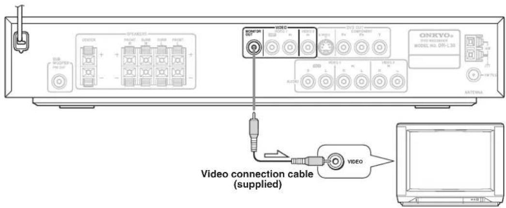 ONKYO L-MS30 - ■ If your TV has Video Input connector - 1