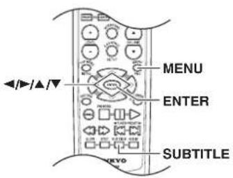 MENU ENTER SUBTITLE