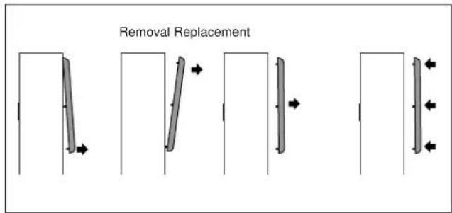 ONKYO D-105F - Attaching and detaching the speaker grilles - 1