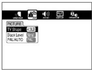 PICTURE TV Shape 42LB Black Level Null PAL AUTO PAL