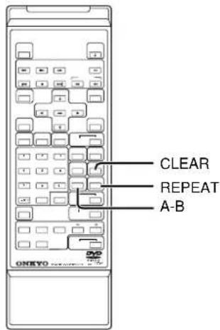 CLEAR REPEAT A-B ONKEYO