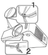 HITACHI CP-X417 - Fastening the lens cover - 1