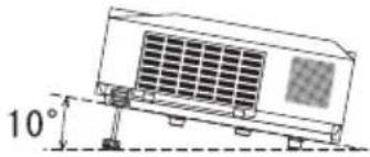 HITACHI CP-X417 - Adjusting the projector's elevator - 1