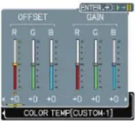 HITACHI CP-X417 - PICTURE menu (continued) - 1
