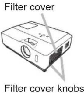 Filter cover Filter cover knobs