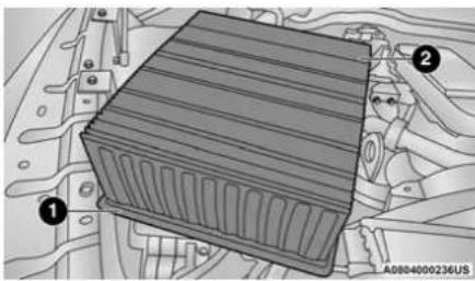 RAM 4500 Chassis Cab (2021) - Engine Air Cleaner Filter Removal - 2