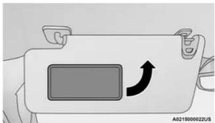 RAM 4500 Chassis Cab (2021) - ILLUMINATED VANITY MIRROR — IF EQUIPPED - 1