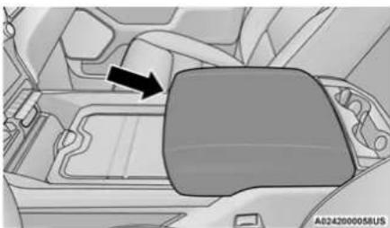 RAM 4500 Chassis Cab (2021) - Center Storage Compartment — If Equipped - 1