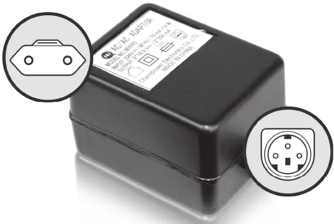 AC/AC ADAPTOR MODEL NO-MXRS INPUT: 220V ~ 160 HV / 70 mA 114 w OUTPUT: 218.5 V ~ 1236 mA Champower Electronics Co.,LTD. MADE IN CHINA