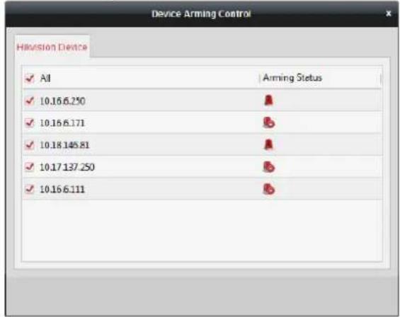Device Arming Control Revision Device ✓ All Arming Status ✓ 10.16.6.250 A ✓ 10.16.6.171 B ✓ 10.18.145.81 A ✓ 10.17.137.250 B ✓ 10.16.6.111 B