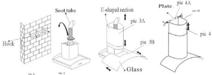 Everdure RBES91 - INSTALLATION OF THE EVERDURE RBES92 RANGE HOOD DIRECTLY TO A WALL - 1