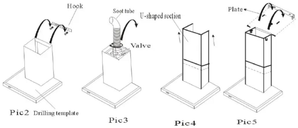 Everdure RBES91 - INSTALLATION OF THE EVERDURE RBES63 & RBES91 RANGE HOODS DIRECTLY TO A WALL - 1