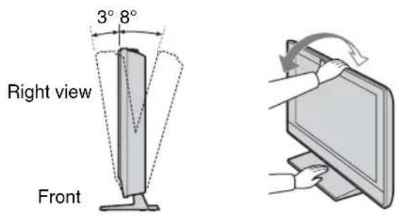 3° 8° Right view Front