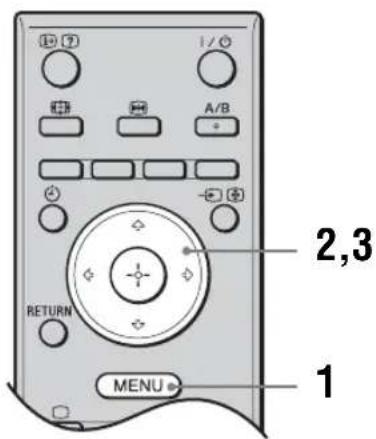1 2,3 RETURN MENU