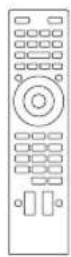 SONY Bravia KDL-46W904A - การใส่แบตเตอรี่ลงไหรีโมท - 1