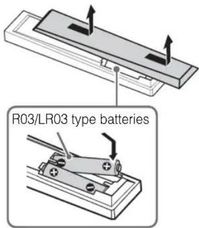 R03/LR03 type batteries