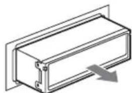 Isometric line drawing of a rectangular electronic component with a gray arrow indicating direction (no text or symbols)
