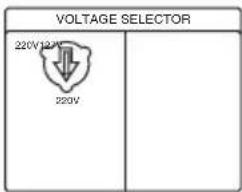 VOLTAGE SELECTOR 220V 12V 220V