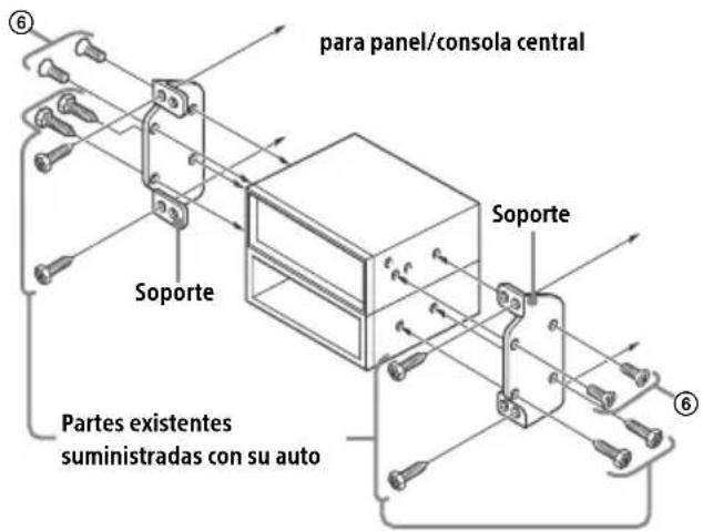 para panel/consola central Soporte Soporte Partes existentes suministradas con su auto