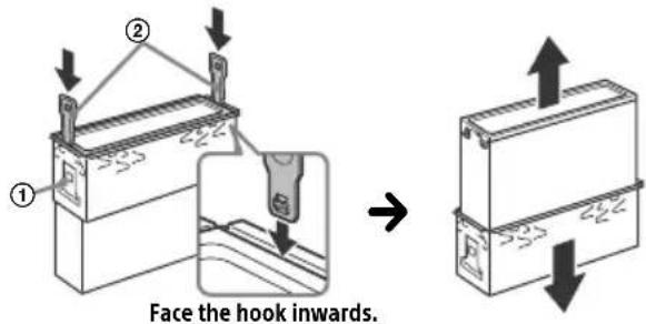 Face the hook inwards.