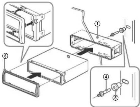 SONY CXS-G1174SU - Montar la unidad en el panel - 2