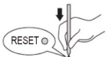FUJITSU ASTG18KUCA - RESET button - 1