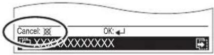 Cancel: OK: