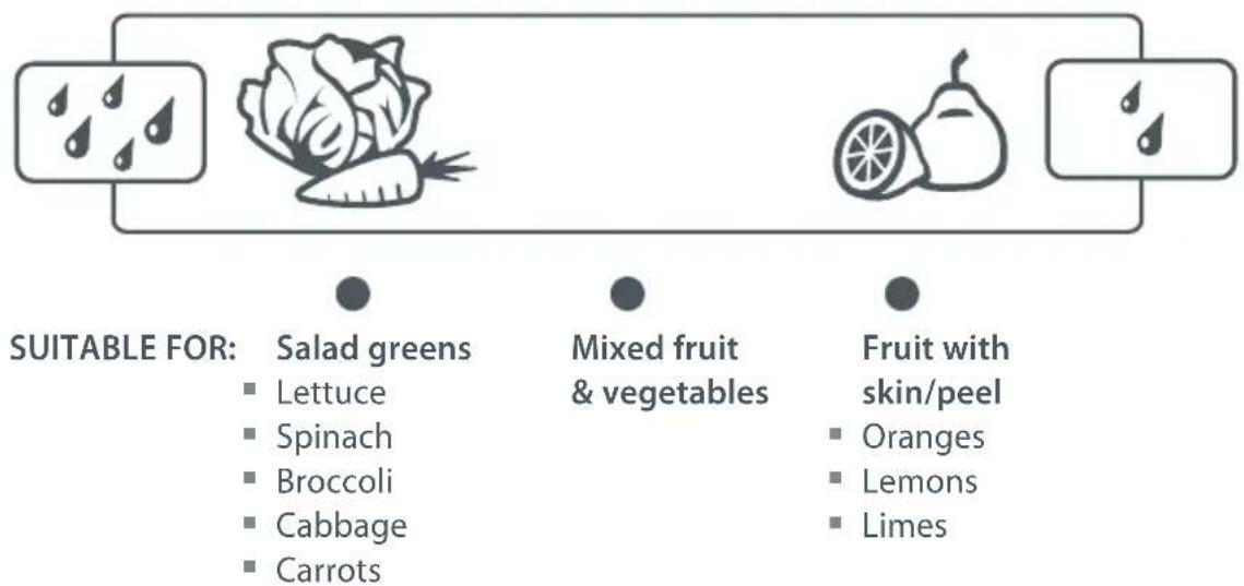 Fisher & Paykel H280X - Fruit and vegetable bin(s) and humidity slide (where fitted) - 1