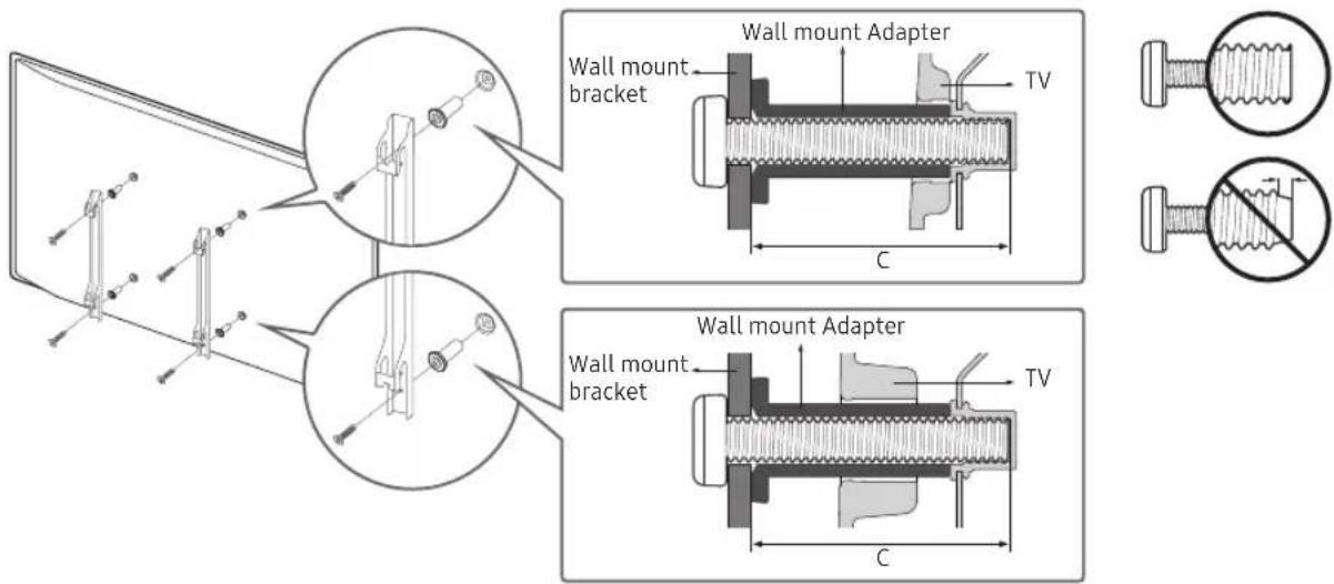 Wall mount bracket Wall mount Adapter TV C Wall mount Adapter Wall mount bracket TV C
