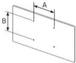 SAMSUNG HG55AF690UJ - Wall Mount Kit Specifications (VESA) - 2