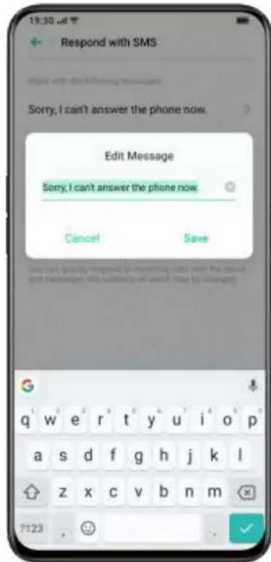OPPO A12s - Respond with SMS - 1