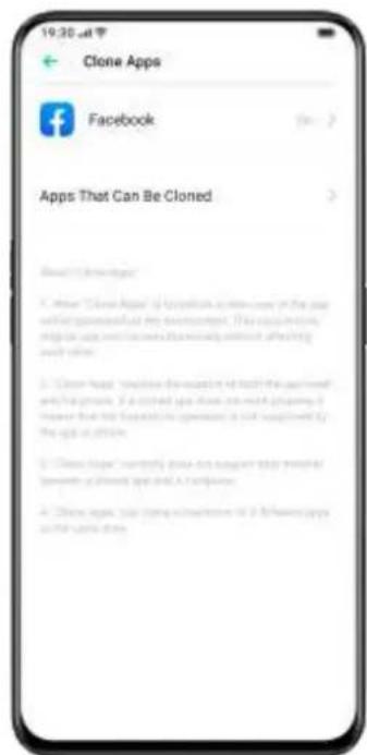 OPPO A12s - Apps That Can be Cloned: - 1