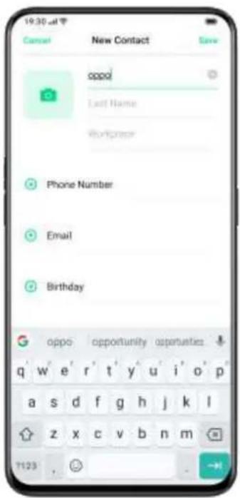 OPPO A12s - Contacts - 1