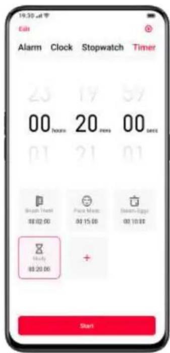 OPPO A12s - Set Timer - 1