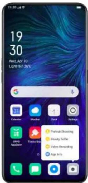OPPO A12s - Create App Shortcuts - 1
