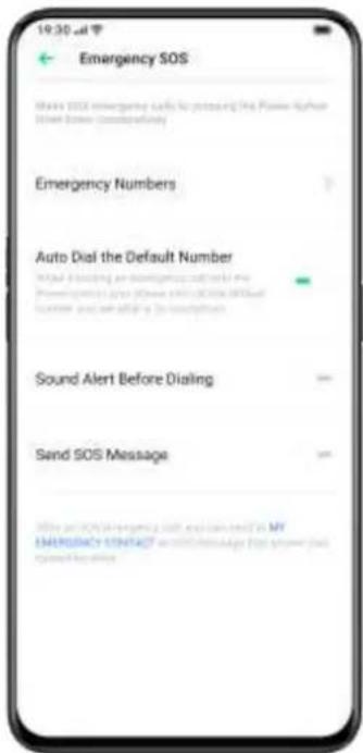 OPPO A12s - Turn On Emergency SOS: - 1