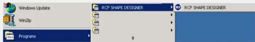 Windows Update WinZip Programs RCF SHAPE DESIGNER RCF SHAPE DESIGNER