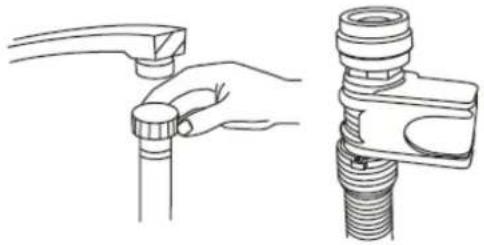 Kogan KAGDWS14CTA - Connecting the water inlet hose - 1