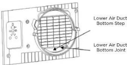 Lower Air Duct Bottom Step Lower Air Duct Bottom Joint